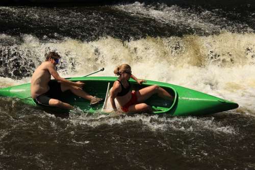 Rowboat Water Canoeing Upset Emotion Summer