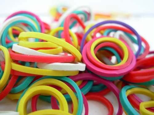 Rubber Bands Band Bands Rubber Colors Elastic