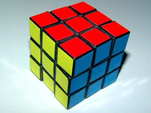 Rubik' Cube Rubik Cube Red Yellow Blue