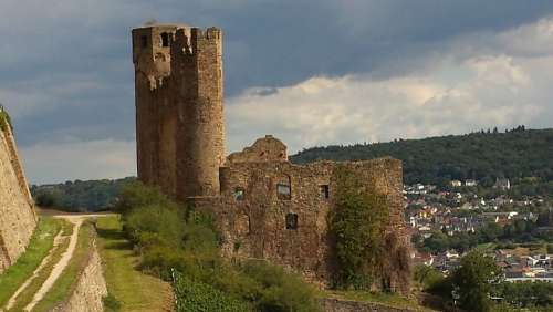 Ruin Bingen Historically Towers Old Castle