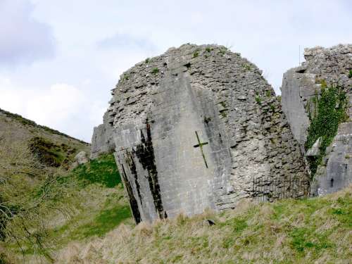 Ruins Corfe Corfe Castle Castle Stone Tower