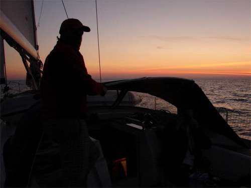 Sail Sunset Sea Boats