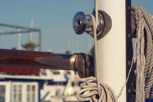 Sailboat Mast Water Sports Knots Ropes Yacht Pole