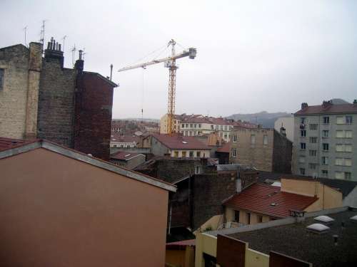 Saint Etienne City Crane District Buildings