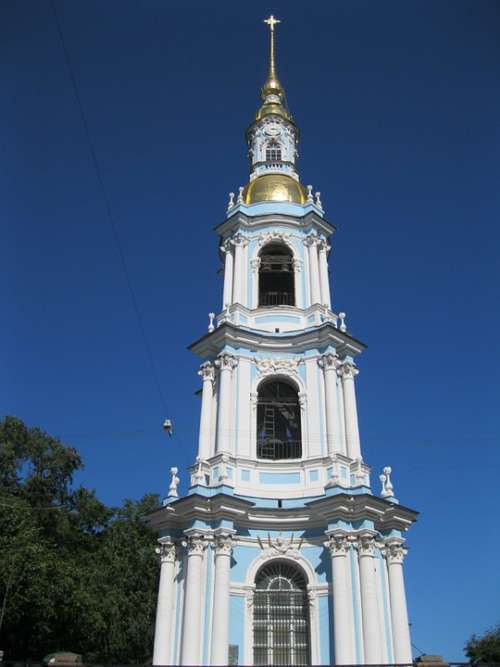 Saint Nicolas Church St Petersburg Russia Church