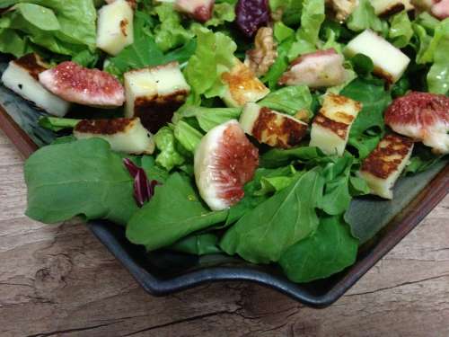 Salad Fig Cheese Lunch