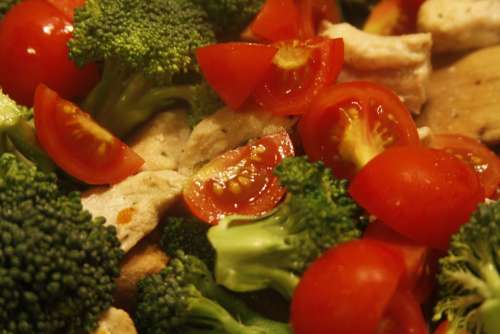 Salad Tomato Nutrition Health Green Fresh