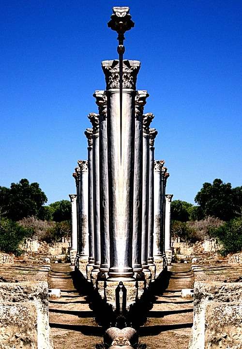 Salamis Roman Ruins Marble Column Site
