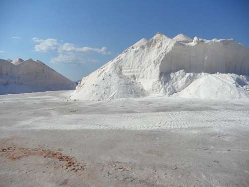 Salt Salzberg Salt Mountain White Salt Pans