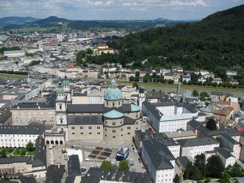 Salzburg City Austria Historic Center Dom