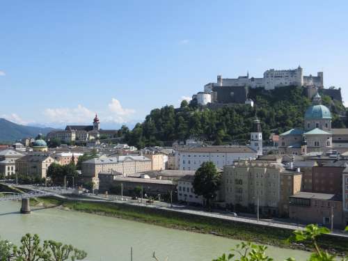 Salzburg Fortress Hohensalzburg Fortress Landmark