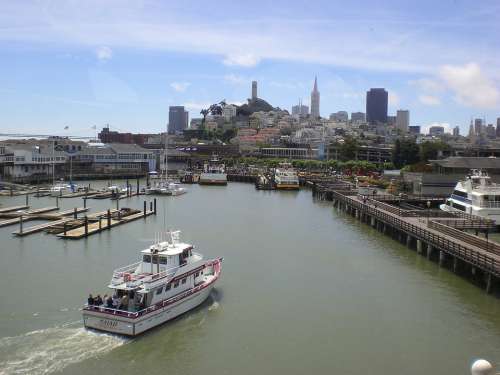 San Francisco City Ocean Hill Harbor