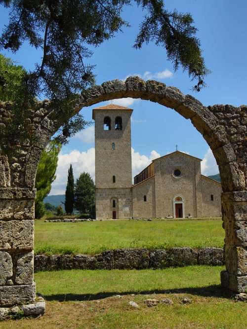 San Vincenzo Al Volturno Church Molise Abbey