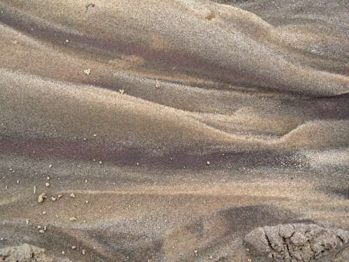 Sand Beach Nature Contours Grains Earthy Colors