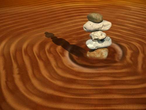 Sand Stones Rest Balance Mood Spirituality