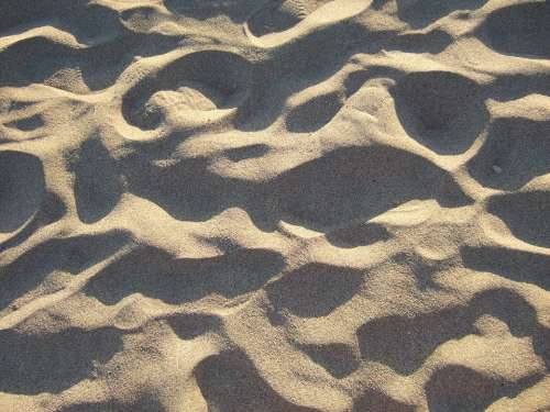 Sand Texture Beach Nature Ripples Background