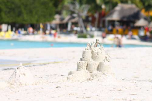 Sand White Sand Summer Beach Sand Castle