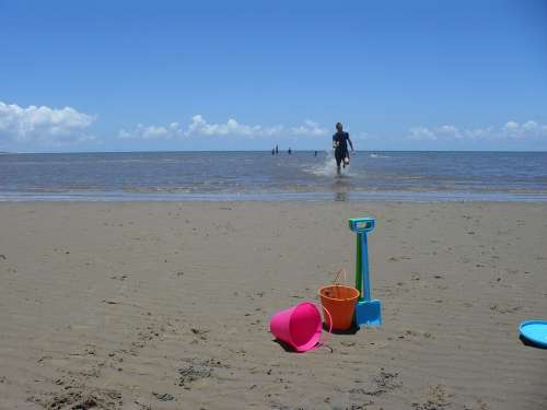 Sand Bucket Spade Sea Ocean Shovel Beach Summer