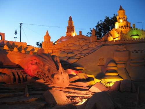 Sandburg Fiesa Sand Sculpture Sand Sculpture Art
