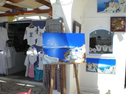Santorini Greek Island Greece Marine Gift Shop Oia