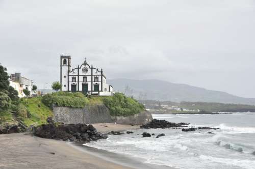 Sao Miguel Azores Holiday Coast Water Sea Waves