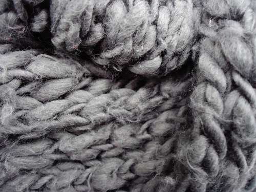 Scarf Material Grey Wool Sweetness Heat