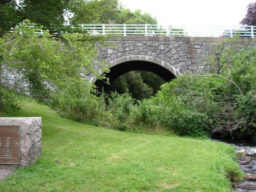 Scenic Bridge Stone Bridge Landscape