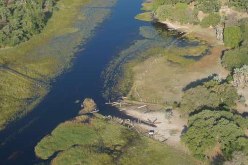 Scenic Flight Aerial View Okavango Delta Africa