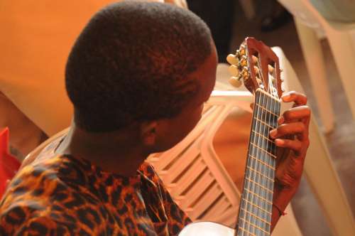 School Of Music Guitar Learning Children African