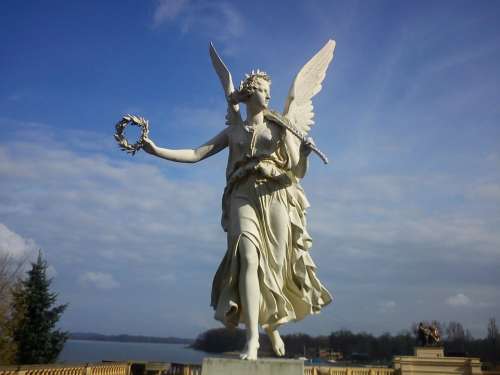 Schwerin Castle Angel Statue Stone Statue