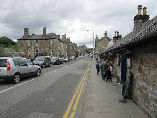 Scotland Pitlochry Street Road Road Marking