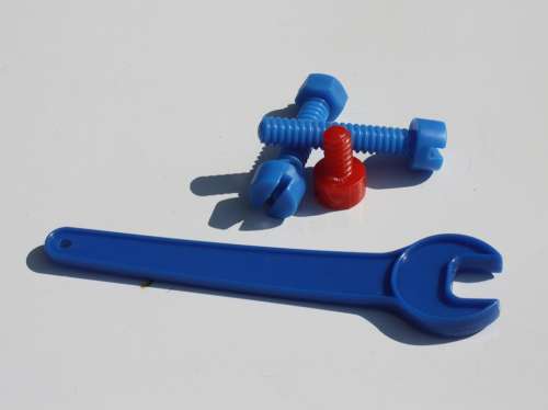 Screw Tool Kit Colorful Blue Toys Plastic
