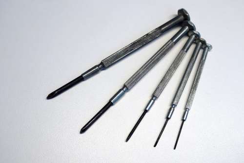 Screwdriver Screws Iron Macro Tools Metallic Tool