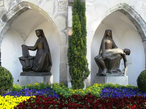 Sculpture Bronze Sacral Church Of St Florin Vaduz