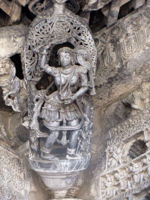 Sculpture Belur Carving Temple Religion