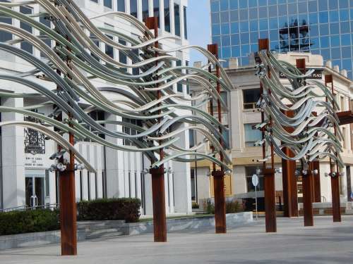 Sculpture Urban City Art Downtown Architecture