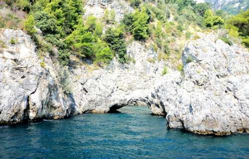 Sea Blue Amalfi Coast Summer Cave Holiday Vista