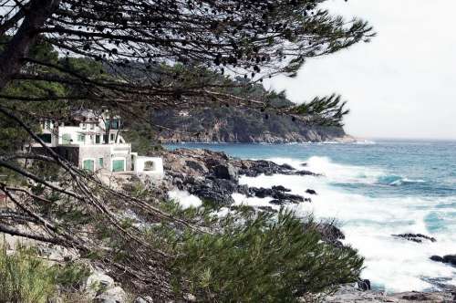 Sea Mediterranean Sea Nature Landscape Blue House