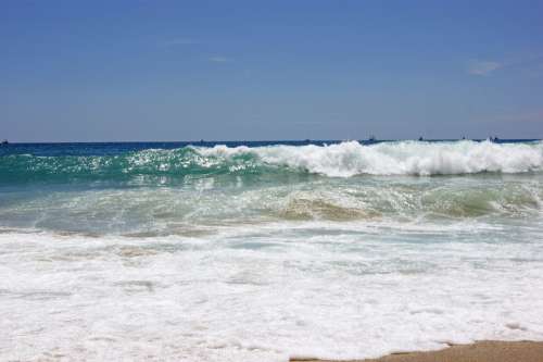 Sea Surf Mediterranean Wave Coast Beach