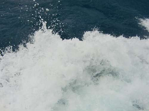 Sea Wave Foam Head Water Wild Croatia