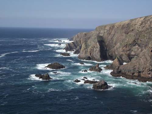Sea Ocean Water Rocks Rock The Cliffs Landscape