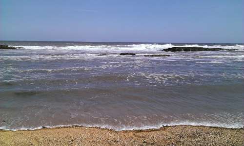 Sea Ocean Tide Beach Sand Water Sky Wave Waves