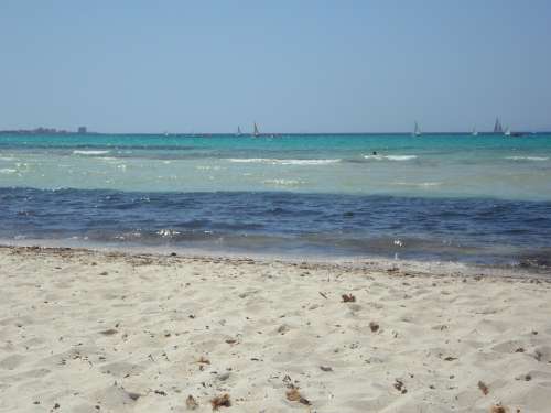 Sea Beach Vacations Mediterranean Water Sand Sky