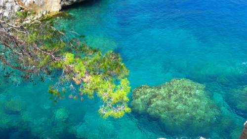 Sea Rock Water Nature Mediterranean Color Mood