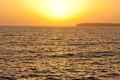 Sea Sunset Ocean Water Sun Sunrise Coast
