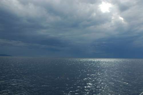 Sea Thunderstorm Clouds Clouds Form Weather Mood