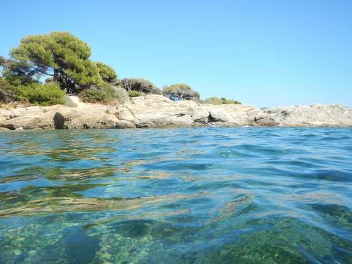 Sea Landscape Beach Side Water Waves Calm