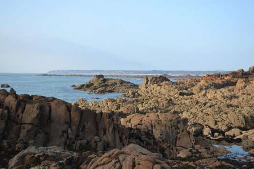 Sea View Jersey Rocks Rock Pools Coastline