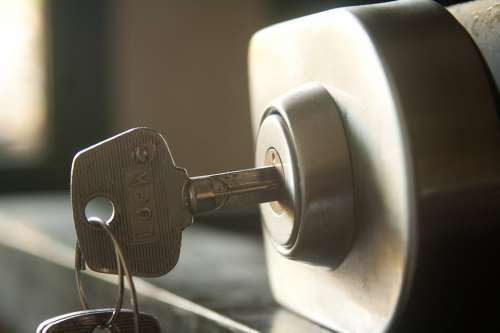 Security Lock Key Secure Protection Keyhole