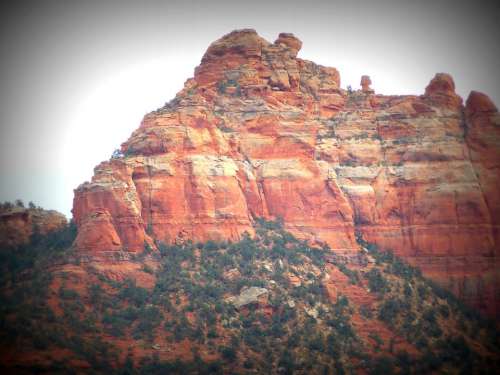 Sedona Rock Landscape Tourist Attraction Mountains